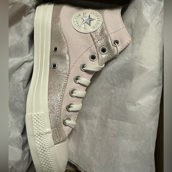 🆕 Converse Chuck Taylor All Star Suede And Canvas High Top Canvas Size 8.5 - Picture 7 of 13